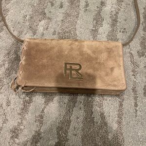 Ralph Lauren suede clutch